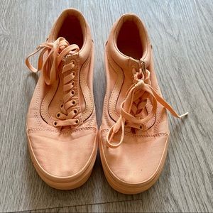 Peach Vans Old Skool Sneakers 🍑